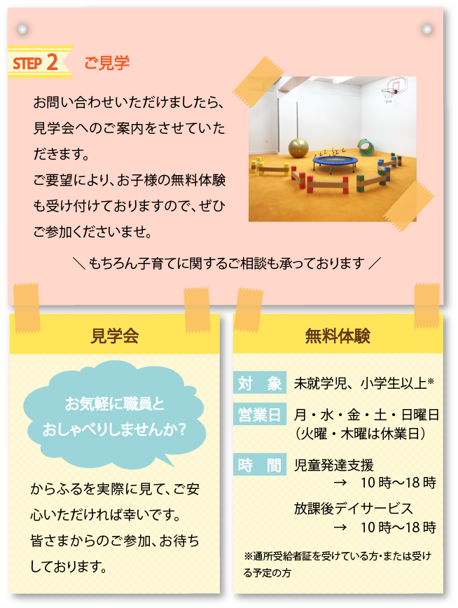 [ステップ２]ご見学